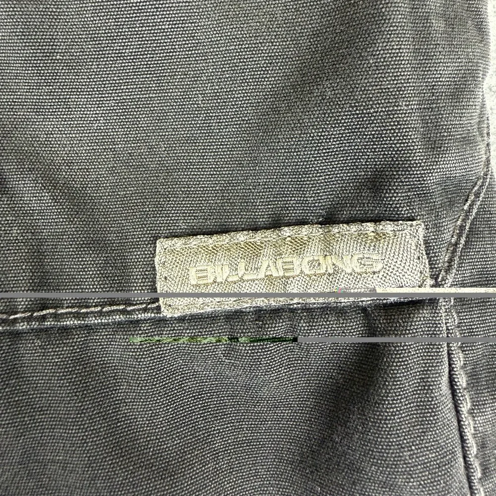 Billabong Vintage Black Cargo Pants Skate Surf Y2K Gorpcore Cotton Mens Size 34